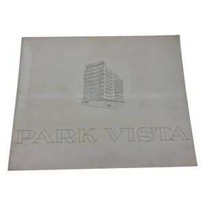 Vintage 1960 Park Vista Portland Oregon Apartment Sales Brochure Mid Century MCM